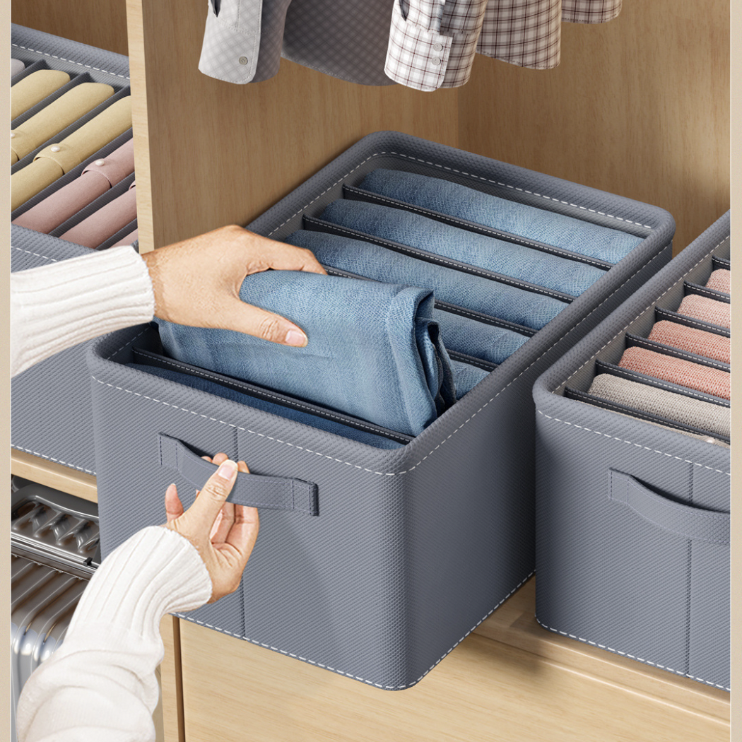 Hot Selling PP board clothes organizer closet storage underwear pants drawer divider home organizer storage box