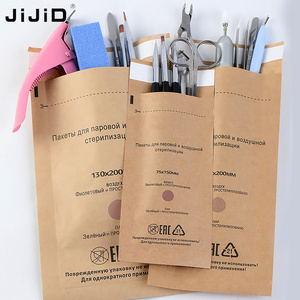 JIJID Valve Bag Nail Beauty Salon Tools 100*200mm Sterilization Bags 100pcs Dry Heat Sterilization Pouch