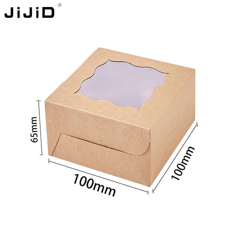 JIJID Cake Carrier for Cupcakes Pies Donuts Dessert Cardboard Boxes Cake Box with Window