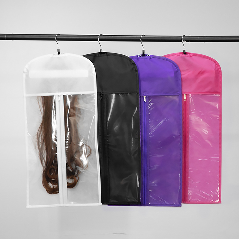 JiJiD Hair Extension Bag Low Moq Customized Logo High Quality Pvc Wig Storage Bag Hair Extensions Packing Bag