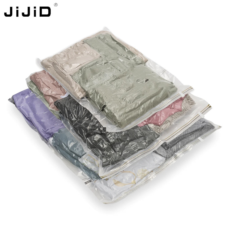 JiJiD Vacuum Compressed Clothing Storage Bag Plastic Sealed Moisture-Proof Tool Free Space Vacuum Bag