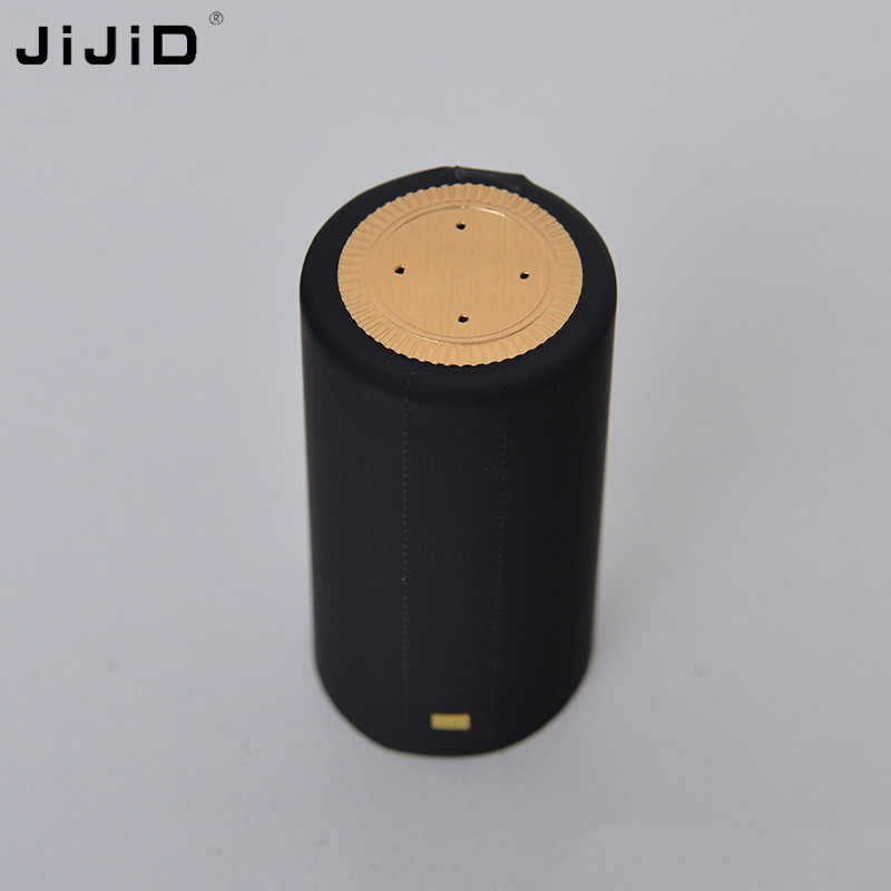 JIJID The Best Pvc Label Shrink Bottle Cap Aluminum Plastic Capsule Heat Shrinkable Capsule For Wine Bottle heat shrink bag