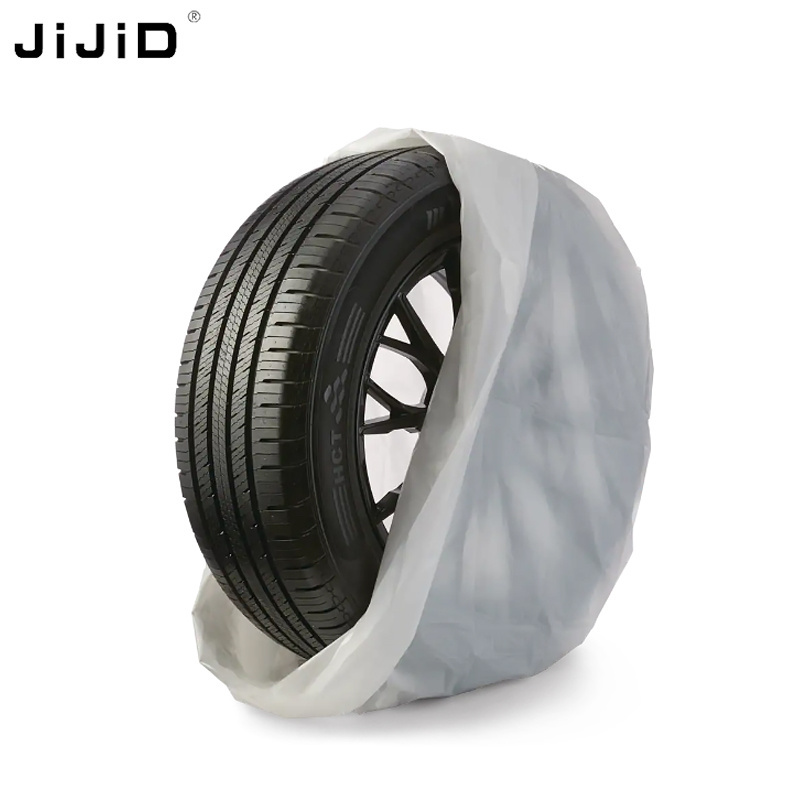 JiJiD Wheel Soft Cover Disposable Car Tire Cover Transparent Auto Tyre Dust Proof