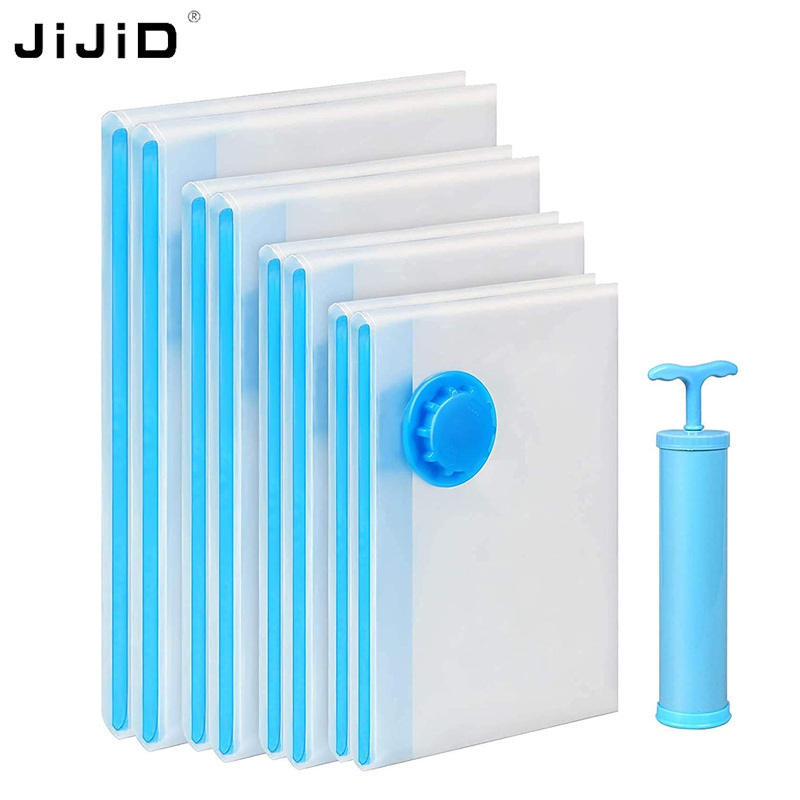 JiJiD Space Saver Vacuum Storage BagsTravel Vacuum Sealer Compression Bags Packing Blanket Vacuum Bags For ClothesTowel Blankets