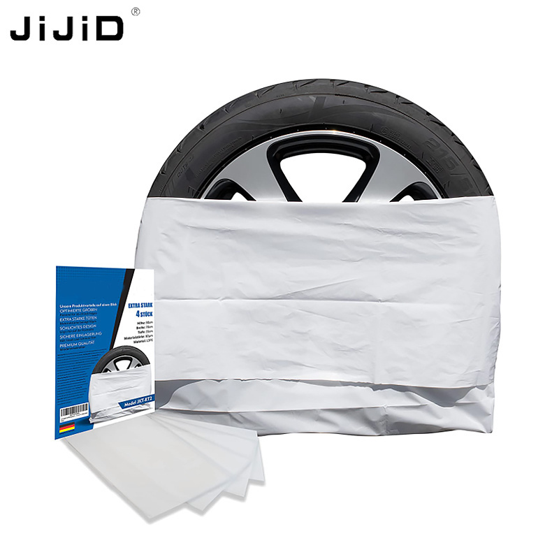 JiJiD Wheel Soft Cover Disposable Car Tire Cover Transparent Auto Tyre Dust Proof