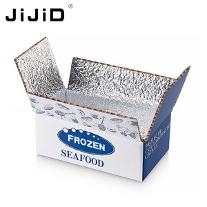 JiJiD Customized  Shipping Cold Chain Insulation Storage Package Box Aluminum Foil Transport Box For Frozen Packaging Box