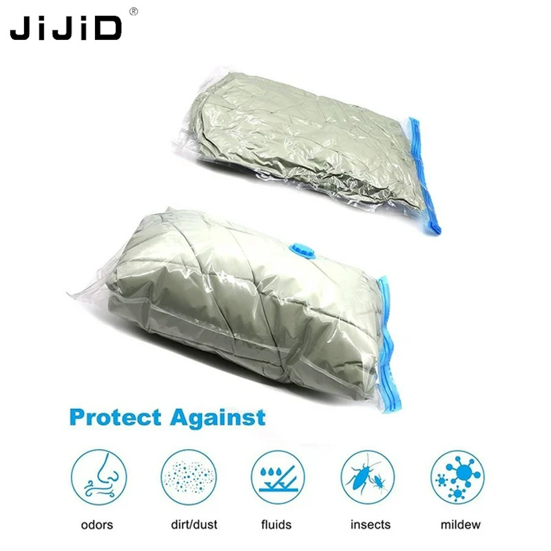 JiJiD Space Saver Vacuum Storage BagsTravel Vacuum Sealer Compression Bags Packing Blanket Vacuum Bags For ClothesTowel Blankets