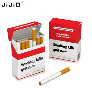 JIJID Disposable Custom Printing Paper Box Packaging Blank Cigarette Packs Empty CardboardPre Roll Cones Cigarette Box