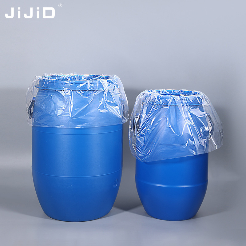 JiJiD 55 Gallon Liners Transparent Plastic Bag With Round Bottom 208 Liters Drum