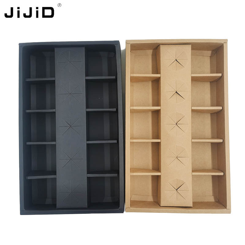 JIJID Wholesale Black Party Chocolate Favorite Box Grazing Box Catering Packaging Platter Box With Clapboard