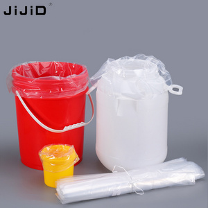 JiJiD 55 Gallon Liners Transparent Plastic Bag With Round Bottom 208 Liters Drum