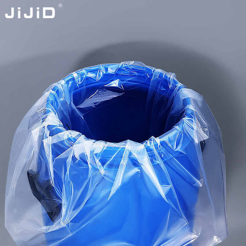 JiJiD 55 Gallon Liners Transparent Plastic Bag With Round Bottom 208 Liters Drum