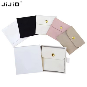 JIJID Small Jewelry Pouch Suede Environmentally Friendly Brown Velvet Ornament Bag Jewelry Velvet Pouch Bracelet Packaging