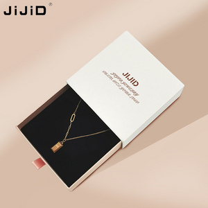 JIJID Custom Small Jewelry Box   Cardboard Ring Drawer Luxury Jewelry Packaging And Bag With Logo Printed