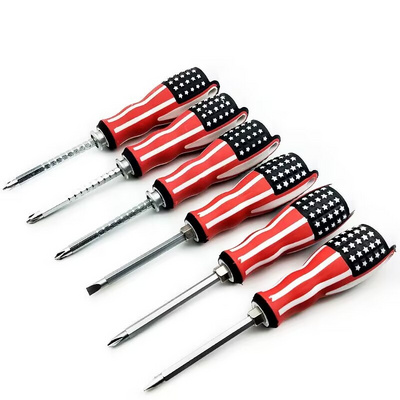 Flat-head Phillips dual-purpose screwdriver Strong magnetic dual-purpose screwdriver set