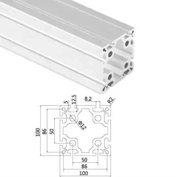 Wholesale vslot aluminum extrusion 6063 6061 alu profile aluminum t slot extrusion profile 40x40 5050 6063t5 for decor