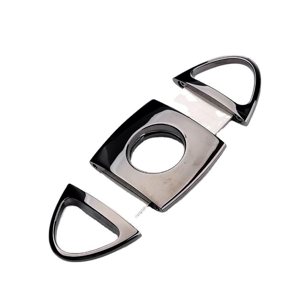 Jiju New Design Portable Sharp Cigar Customize Accessories Scissors Stainless Steel Cigar Punch Cutter For Cigar Cutting