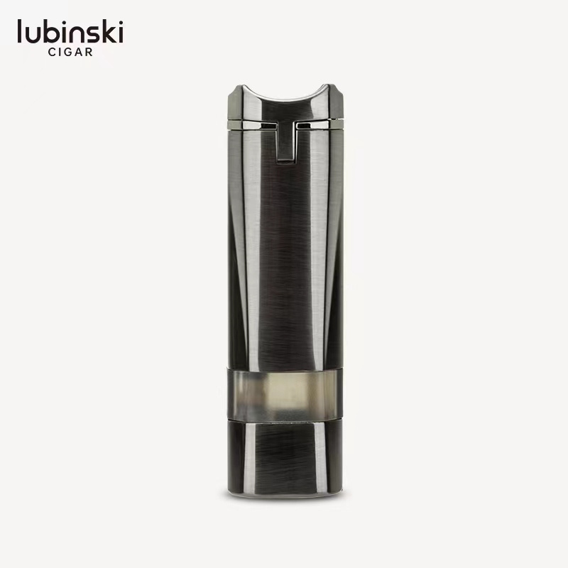 LUBINSKI Multi-function lighter blue flame direct injection lighter with cigarette opener gift box