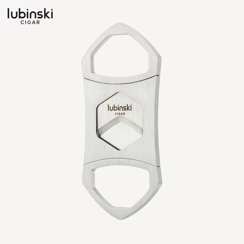 LUBINSKI cigar cutter stainless steel double edged portable cigar cutter Lubinsky cigar scissors