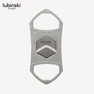 LUBINSKI cigar cutter stainless steel double edged portable cigar cutter Lubinsky cigar scissors