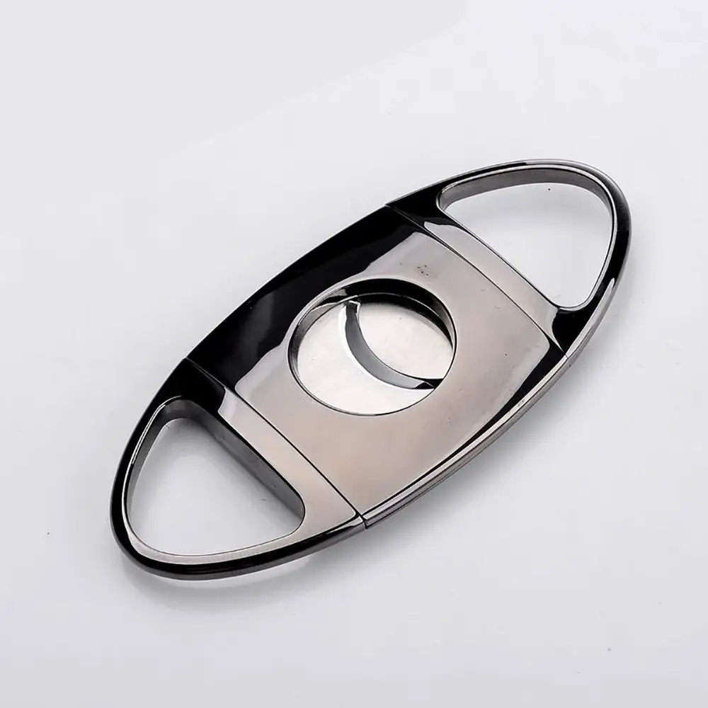 Jiju New Design Portable Sharp Cigar Customize Accessories Scissors Stainless Steel Cigar Punch Cutter For Cigar Cutting