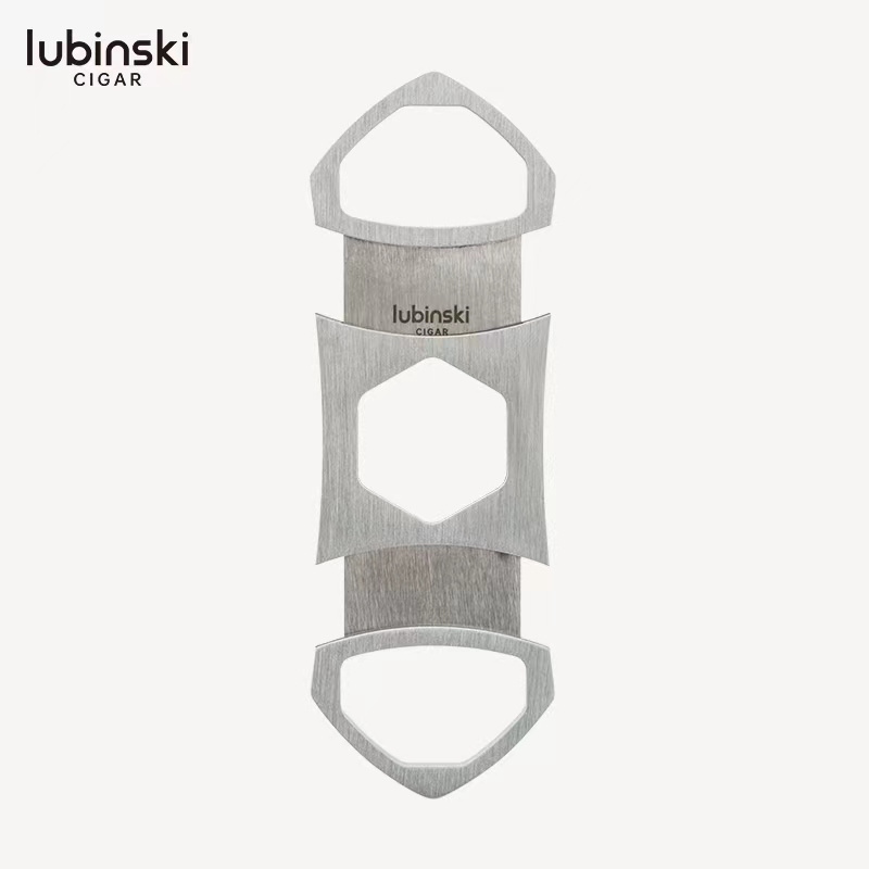 LUBINSKI cigar cutter stainless steel double edged portable cigar cutter Lubinsky cigar scissors