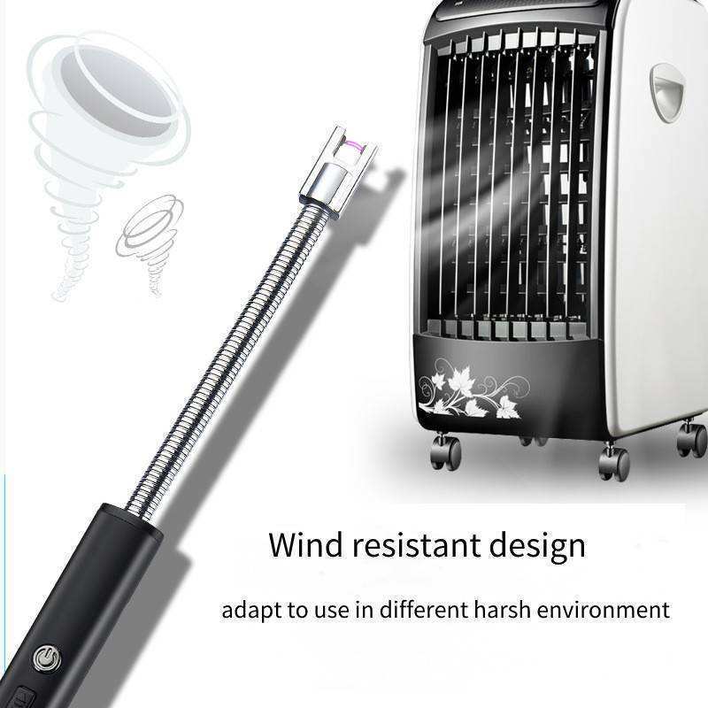 Custom Arc Windproof USB Rechargeable kitchen Flameless Lighter Electronic Candle cooking Lighter