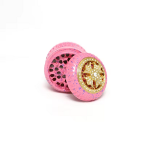 Fashion Design Aluminum Alloy Grinder 63mm 4 Layers Pink Sweet Cute Premium Metal Herb Grinder