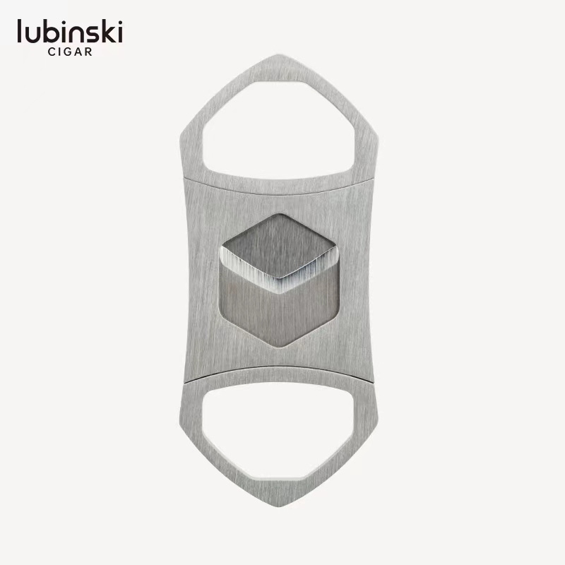 LUBINSKI cigar cutter stainless steel double edged portable cigar cutter Lubinsky cigar scissors