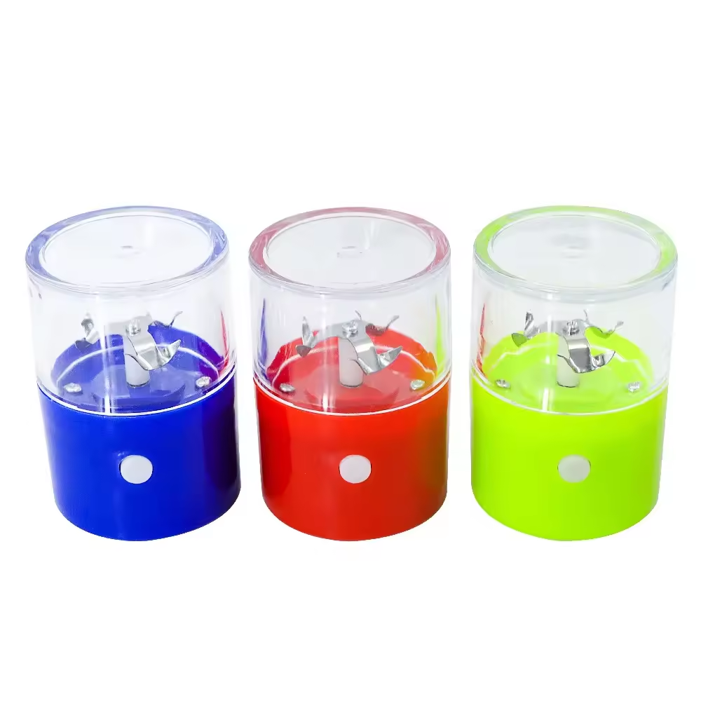 Wholesale Hot Selling Electric Herb Grinder Plastic Tobacco Grinder Small Size Smoking Accessories Herb Grinder