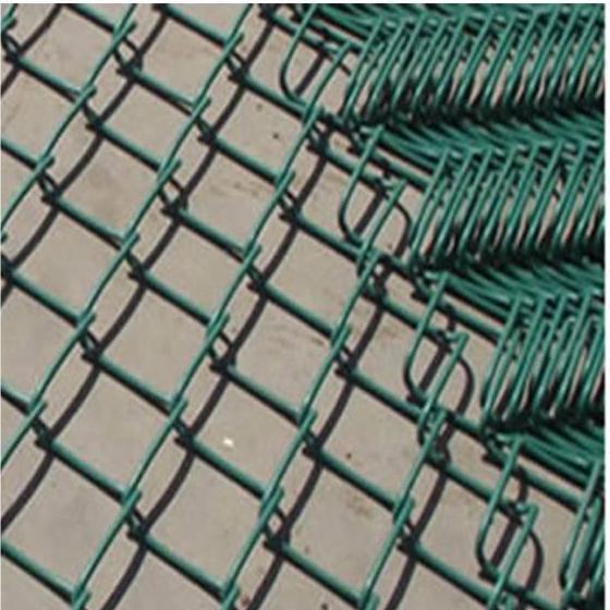 Chain link fence de PVC color verde/ negro 3mm diametro garden fencing wire