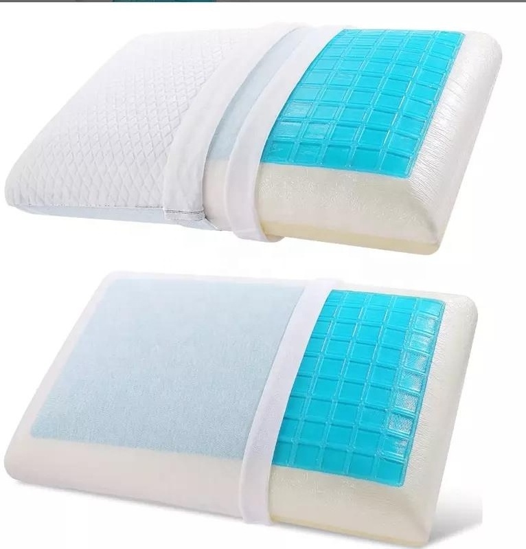 orthopedic cooling gel memory foam sleeping pillow pillows gel memory foam pillows on sale hot