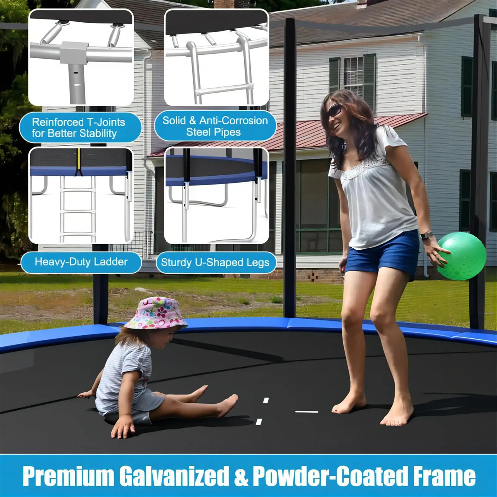 Innstar Safety Enclosure Jumping Trampoline Outdoor Kids Adultos 5ft 10ft 16ft Trampoline Big Size Rebound Fitness Trampolines