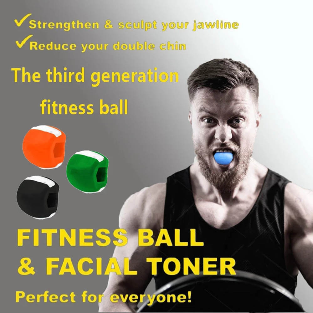 Innstar Jaw Exerciser Ball Facial Muscle Trainer Ejercitador De Mandibula Resistance Levels Jawline Exerciser for Men