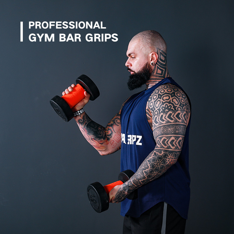 Innstar Oval Gripz Weight Lifting Barbell Grips Home Gym Accessories Forearm Muscle Fitness Dumbbell Strength Training Equipment