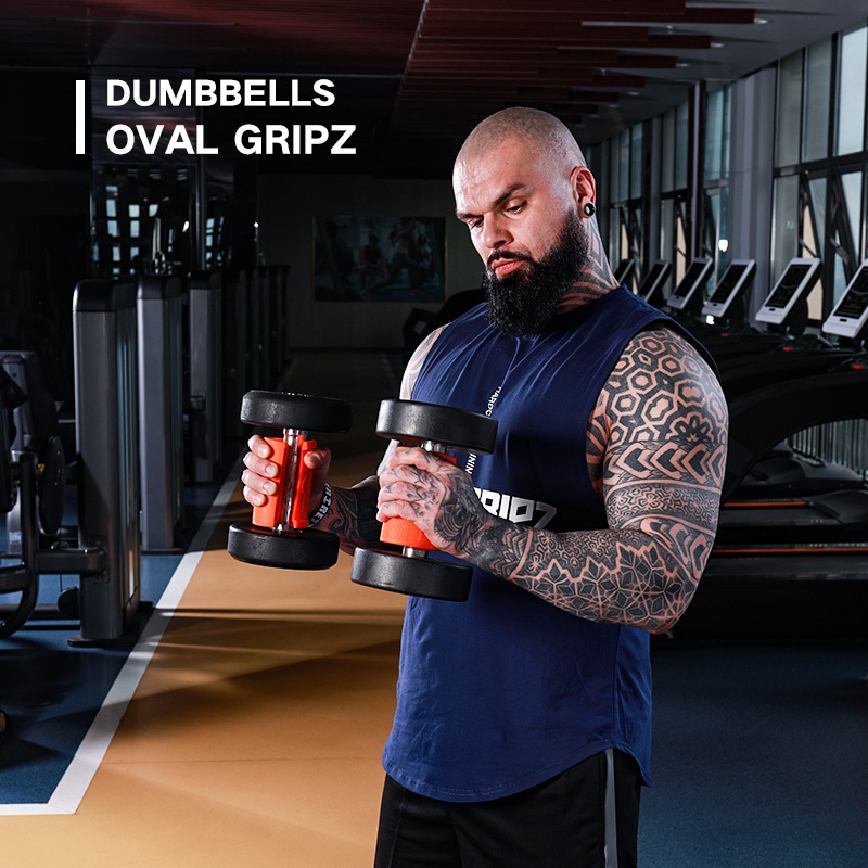 Innstar Oval Gripz Weight Lifting Barbell Grips Home Gym Accessories Forearm Muscle Fitness Dumbbell Strength Training Equipment