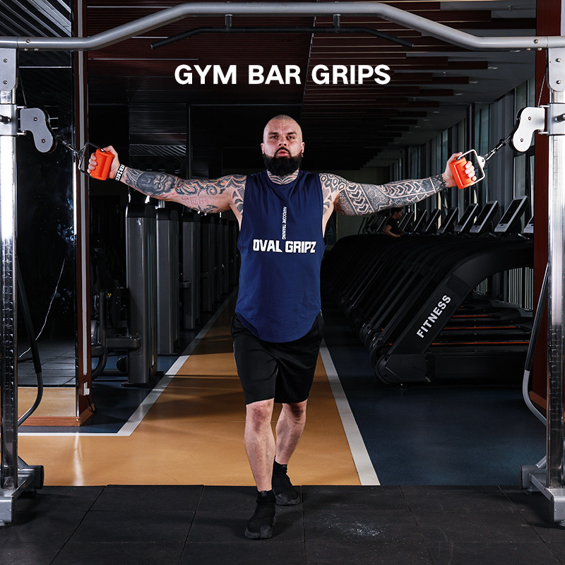 Innstar Oval Gripz Weight Lifting Barbell Grips Home Gym Accessories Forearm Muscle Fitness Dumbbell Strength Training Equipment