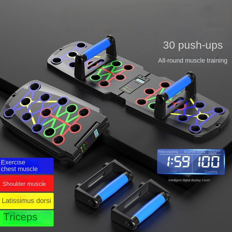 Innstar Push-up Board Foldable Push Up Bar Board Automatic Time Count 30 in 1 Pushup Board for Workout Equipment