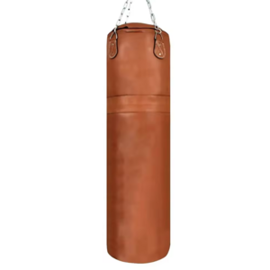 JIKE sports Vintage Leather Boxing Gym Punching Training Bag with Chains - Retro