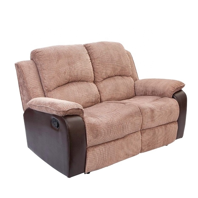 Geeksofa 3 Seater Loveseat Fabric 2 Seater Manual Motion Recliner Sofa Set Reclinable With Massage Function For Living Room