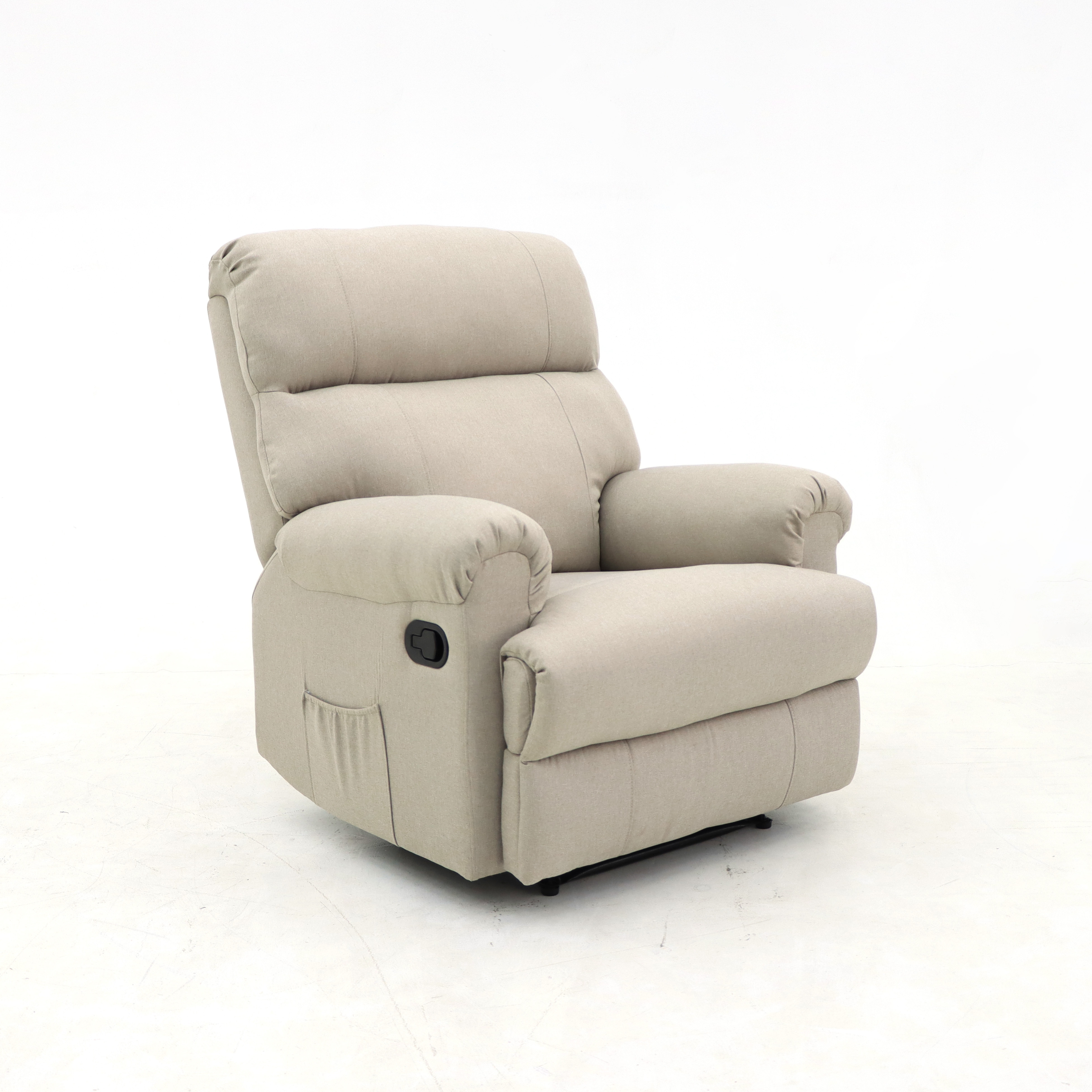 Geeksofa Lazy Boy Modern Microfiber Fabric Manual Recliner Chair With Recliner Function For The Living Room