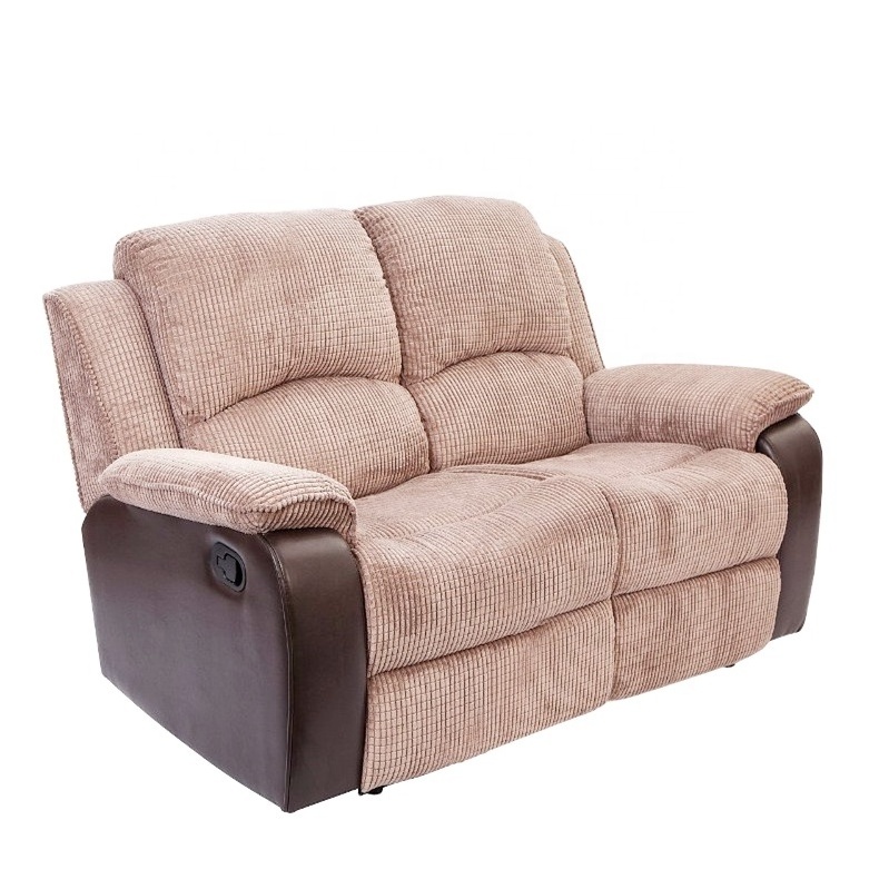 Geeksofa 3 Seater Loveseat Fabric 2 Seater Manual Motion Recliner Sofa Set Reclinable With Massage Function For Living Room