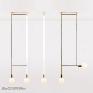 modern Pendant Lights Nordic Designer Black/Gold Metal Led Pendant lamps Dining Room Bedroom Hanging Lights decoration Fixtures