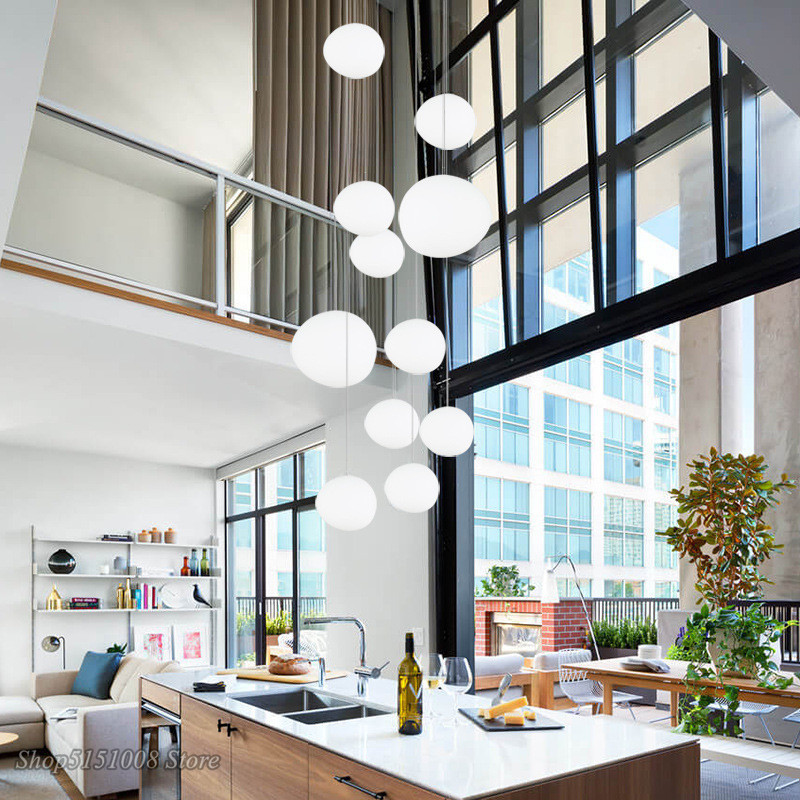 Modern Glass Pendant Lights Italy Foscarini Gregg Hanging Lamp Led Irregular pendant lamp Dining Room Kitchen loft Light Fixture