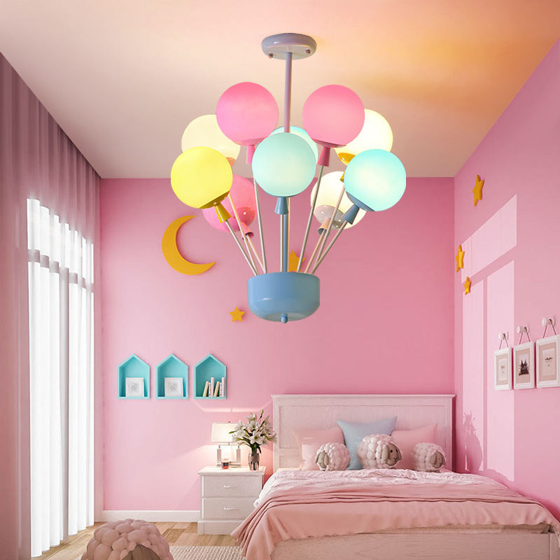 Modern Children Room Pendant Lamps Wood House Pendant Light Kid Princess Room Light Living Room Kitchen Hanging Lights Fixtures