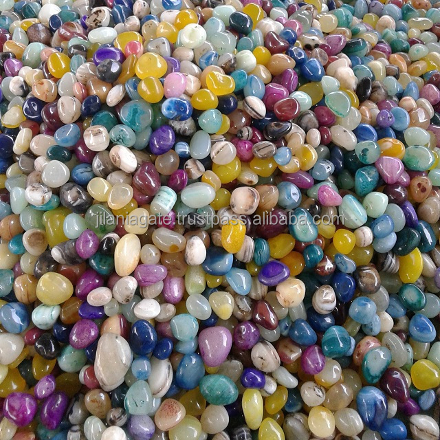 Stone Decorative Onyx Stone Mix Glossy Pebbles Vase Stone/By From Jilani