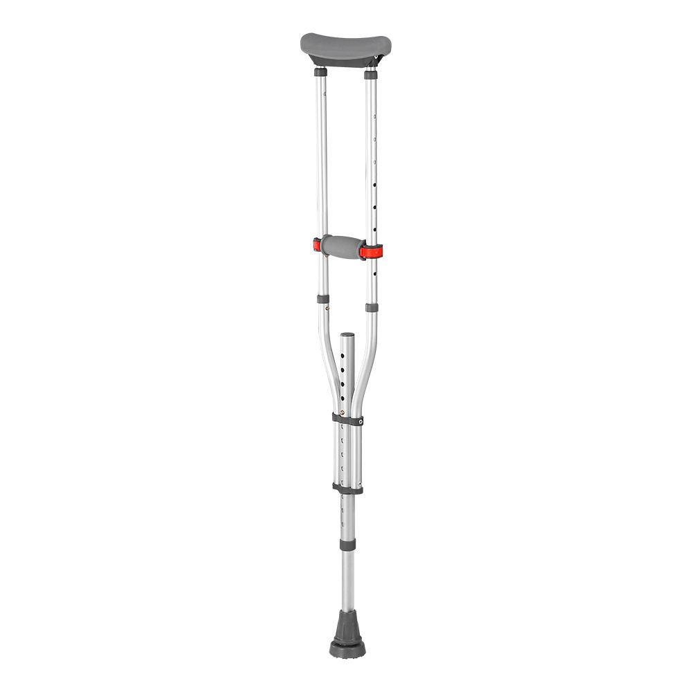 Medical Multi-Position Height Adjustable Aluminum Walking Stick  Armpit Bracket Elbow Crutch Axillary Underarm Crutches