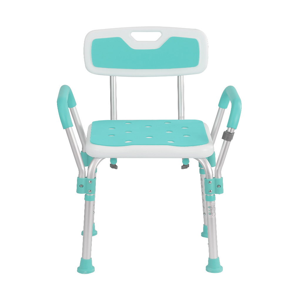 Portable aluminum disabled bathroom medical facility safe for the elderly medical supplies shower chair