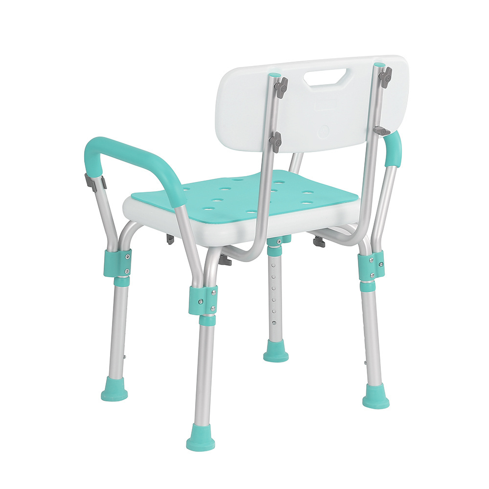 Portable aluminum disabled bathroom medical facility safe for the elderly medical supplies shower chair