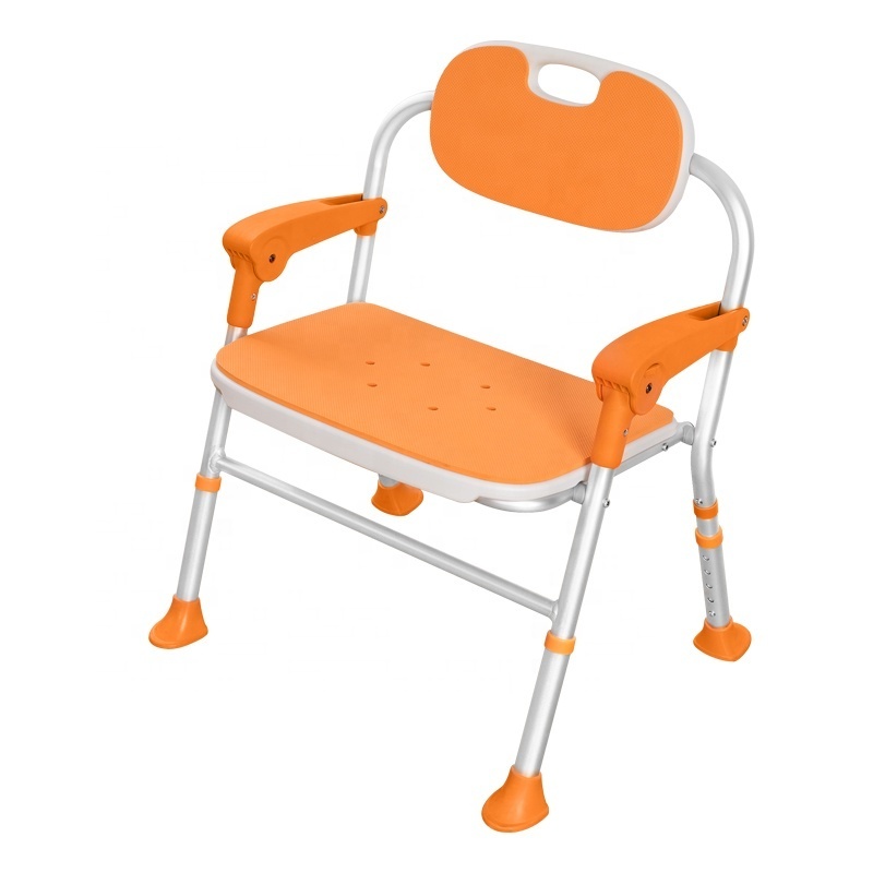 Medical Metal Aluminum Adjustable Shower Chair  disabled chair for Elderly